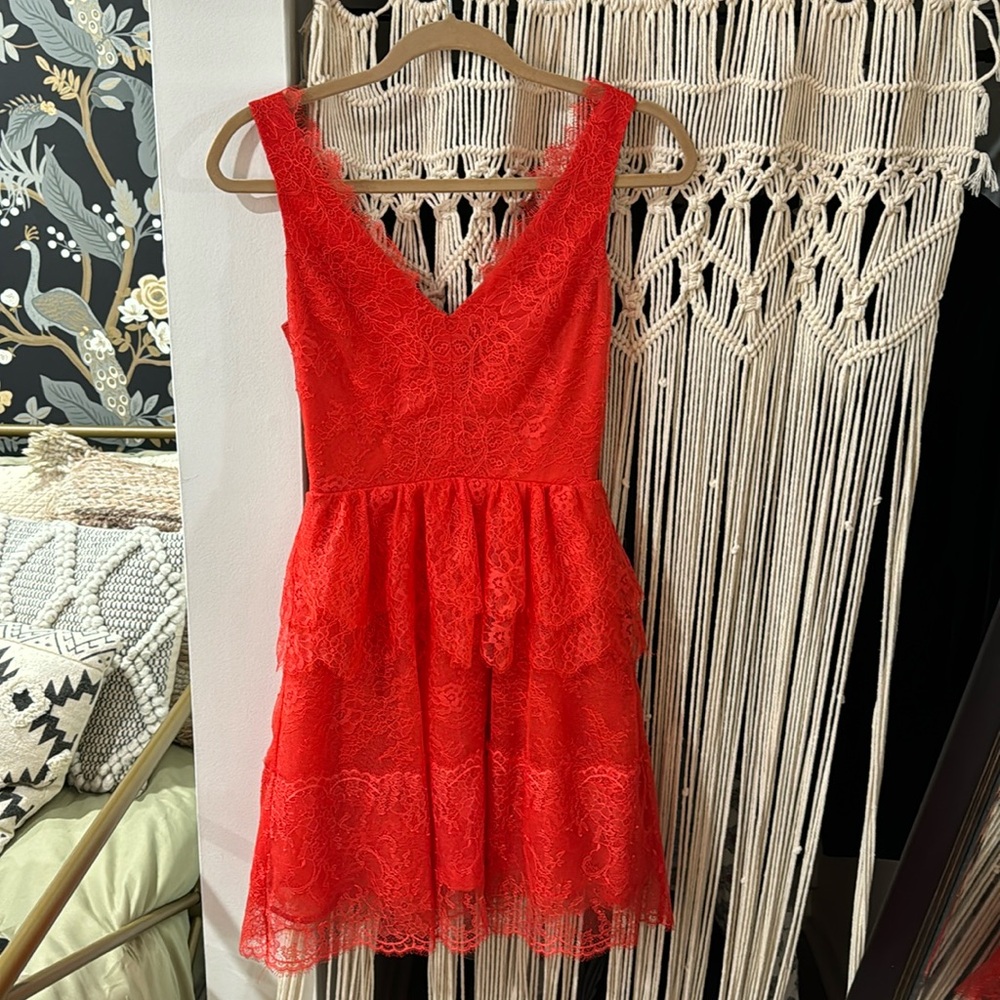 BCBG MaxAzria Red Dress size small